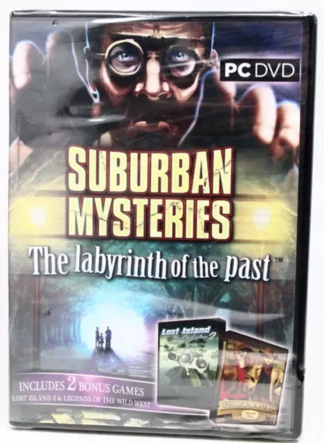 SUBURBAN MYSTERIES: The LABYRINTH OF PAST Hidden Object 3 Pack PC Game -NEW