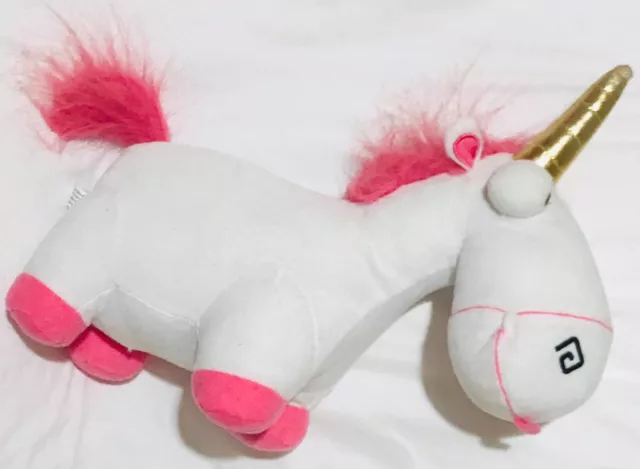 Despicable Me Unicorn 11" Stuffed Animal Plush White Pink Fluffy NWT B201