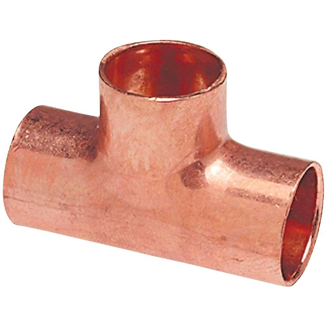 2 In. x 2 In. x 2 In. CxCxC Copper Tee W01790C  W01790C 2 In. x 2 In. x 2 In.