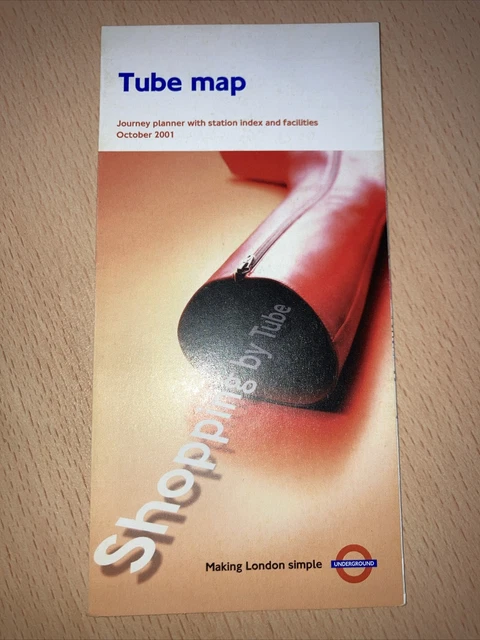 LONDON. UNDERGROUND. MAP. (. Tube Map. 2001. ) £1.99 - PicClick UK