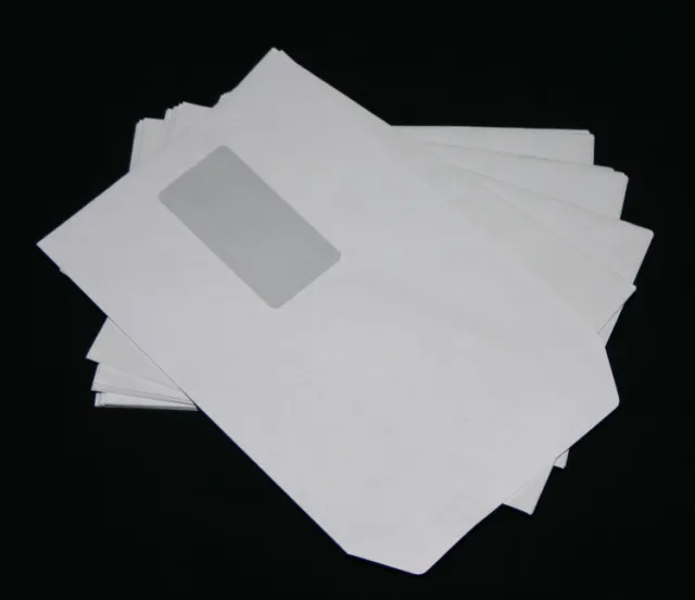 1000 Pièces Enveloppes C5/A5 Blanc Colle Adhésive Avec Fenster162 X 229 MM