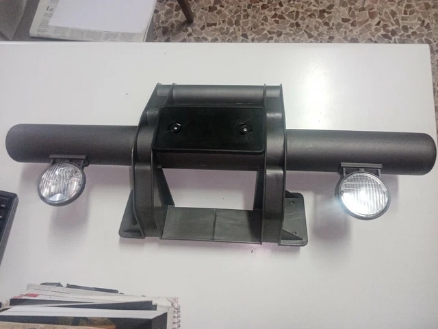 Paraurti Posteriore Nero Peg Perego Gaucho 12V-24V Completo Di Fanalini, Ricambio Originale Italia