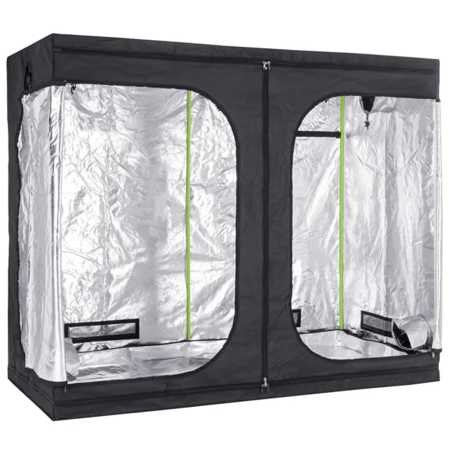 Hydroponics Grow Tent Indoor Growing System Tent Bud Dark Room 2.4m x 1.2m x 2m