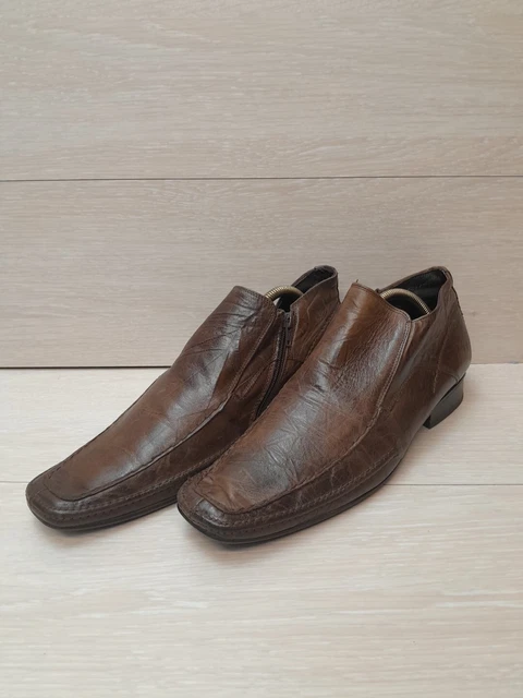 SAN MARINA PARIS Size Uk 9 5 Brown Leather Loafer 29.79 PicClick UK