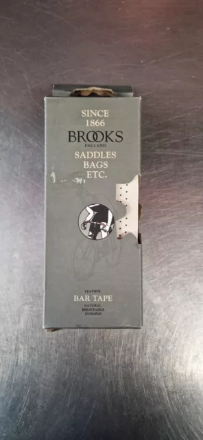 Brooks Leather Bar Tape - White