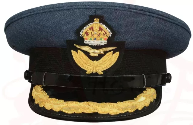 RAF Group Captains No1 Dress Cap, Hat, Badge, Military, Royal Air Force, Peak