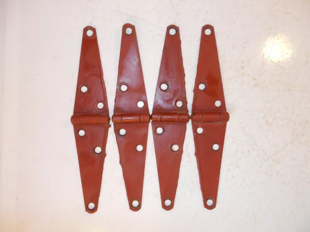 Set of 4 Small Rustic Barn Door Gate Hinges