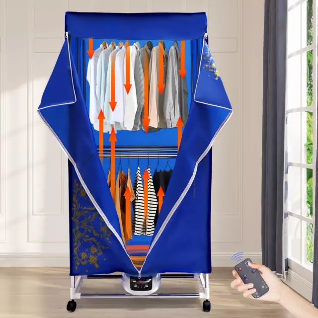 Compact Folding Clothes Dryer Electric Portable Clothes Dryer for Apartment  330L