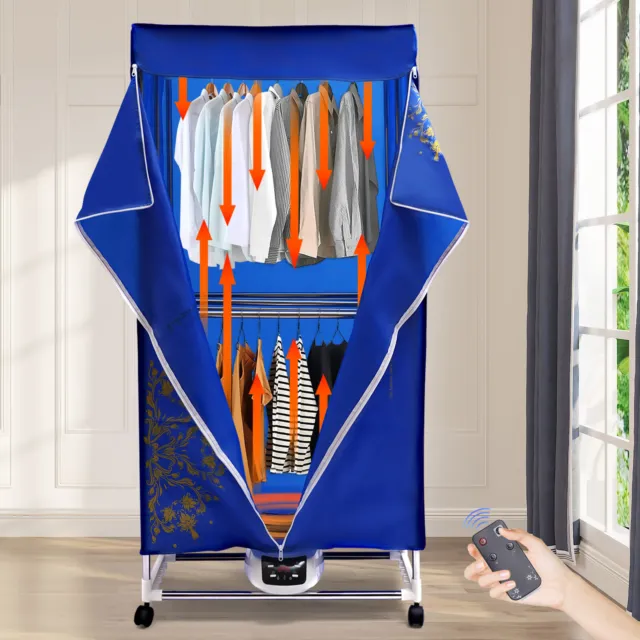 1200W Mini Portable Clothes Dryer with Timing Function Electric Laundry  Dryer