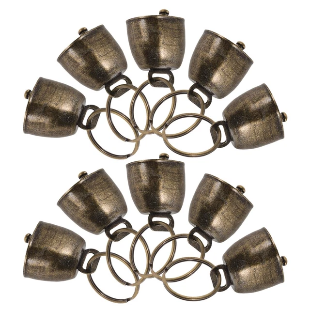 Lot De 10 Clochettes De Pêche Mikado – Avec Pince, Diamètre 16 Mm – Qualité Supérieure