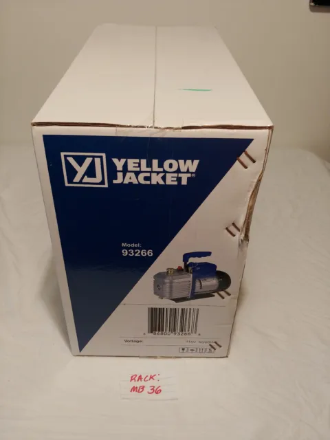 Yellow Jacket Yjii 5 Cfm 120V/50-60 Hz Vacuum Pump 93266