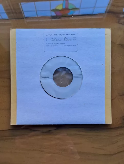 U-Roy, Dave Barker (2) – True True / I Got To Get Away 2 Track Promo Nuphonic 7"