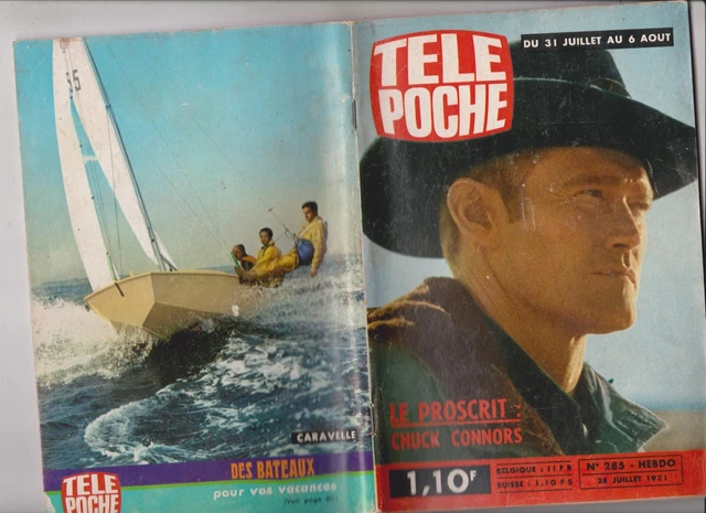 Tele Poche 1971  N° 285  Complet  Le Proscrit  Chuck  Connors