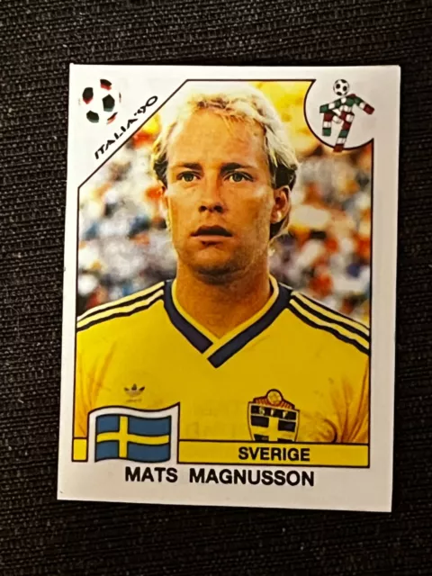 Sticker Panini World Cup Italy 90 Mats Magnusson Sverige # 245 Recup Removed