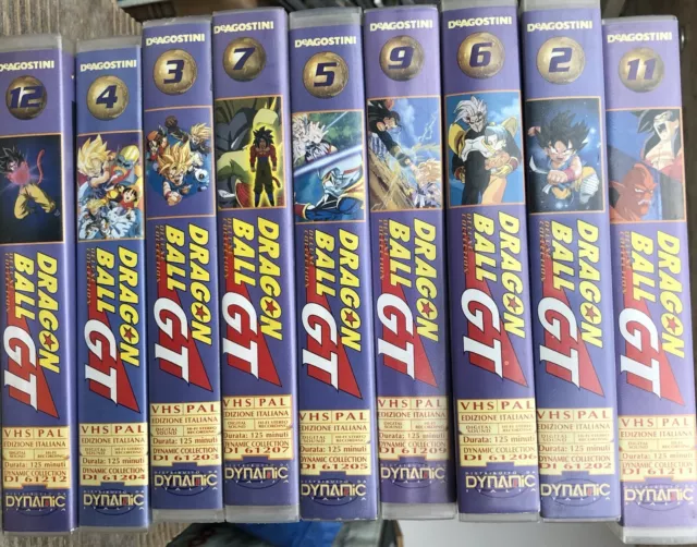 VHS DRAGON BALL GT dragonball dynamic LOTTO 2,3,4,5,7,9,11,12