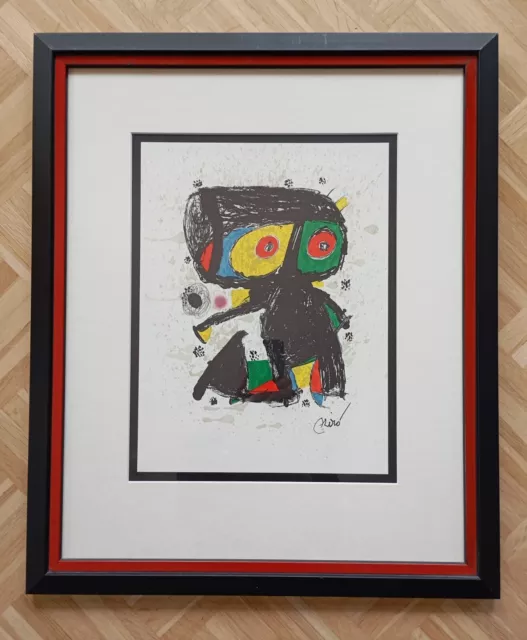 JOAN MIRO  Poligrafa XV Anos Lithographie von 1979 gerahmt Litho