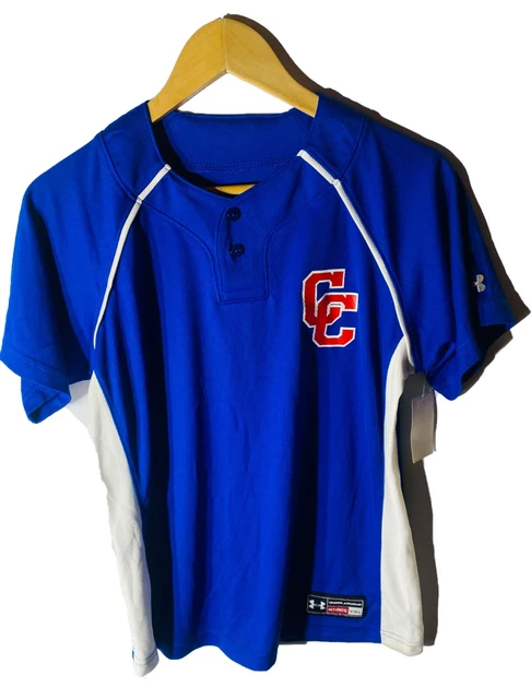 Under Armour Ragazzi Maglia Manica Corta Blu/Bianco - XL