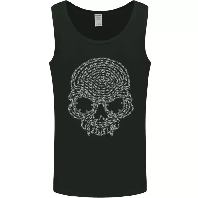 Skull of Chains Biker Motorcycle Motorbike Mens Vest Tank Top