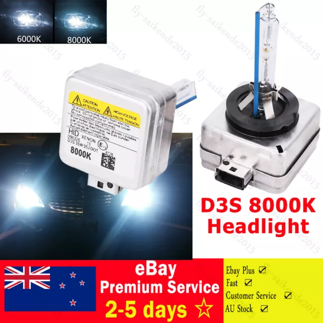 D3S 35W Xenon HID Headlight Globe Bulbs 8000K For Audi Ford  VW Volvo Jeep