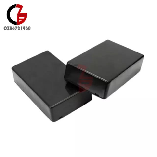 5PCS 100x60x25mm Black Plastic Project Electronic Instrument Case Enclosure Box
