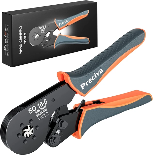 HEXAGONAL FERRULE CRIMPER, 166 Hexagonal Jaw Wire Crimping Pliers AWG