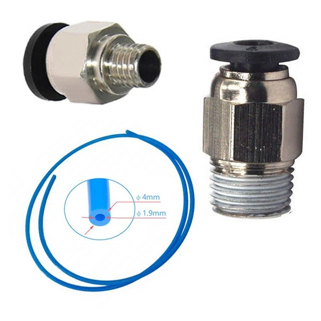 FOR 3 AGGIORNATO Ptfe 4mm Tubo Con PC4-M6&PC4-M10 Pneumatic Connettore