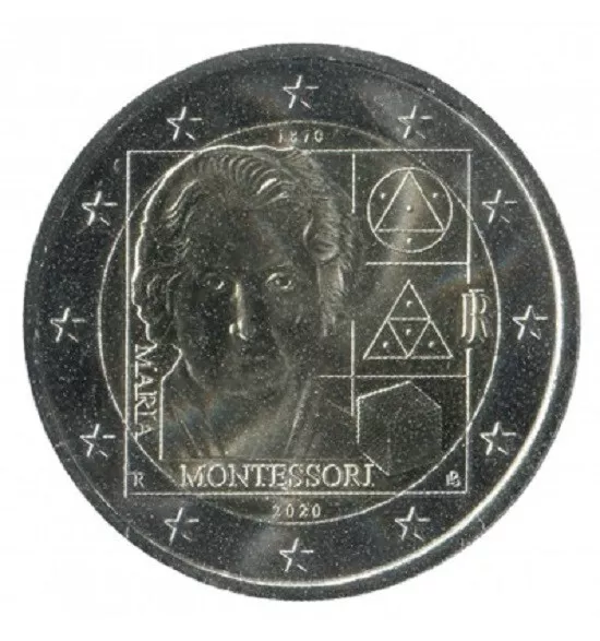 2 Euro Commémorative Italie 2020- Maria Montessori - UNC Qualité FDC