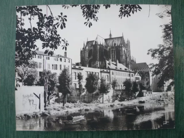 METZ - Photograph LIROT 1966 - St Etienne Cathedral as seen from the Quai des Roches