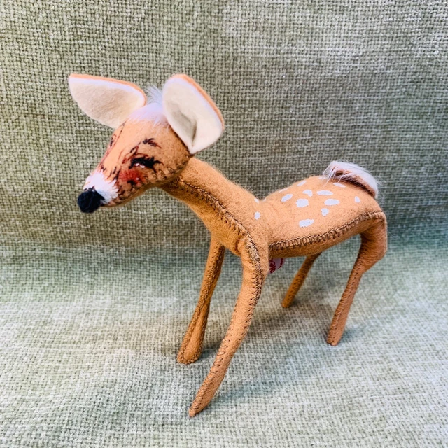 1993 Annalee Reindeer Christmas Decoration Holiday Decor 5"