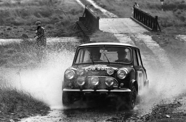 HARRY KALLSTROM & Nils Bjork Mini-Cooper S RAC Rally 1965 Old Racing ...