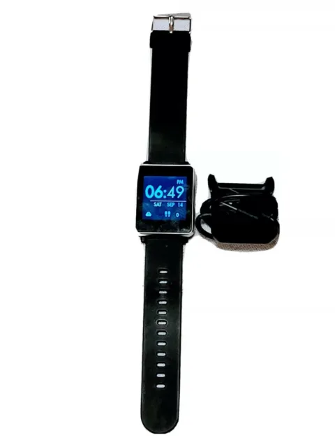 Itech Smart Watch & Fitness Tracker with Black Mesh Band