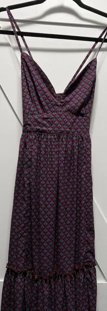 Abercrombie & Fitch Maxi Dress Size XS Color Blue/Pink