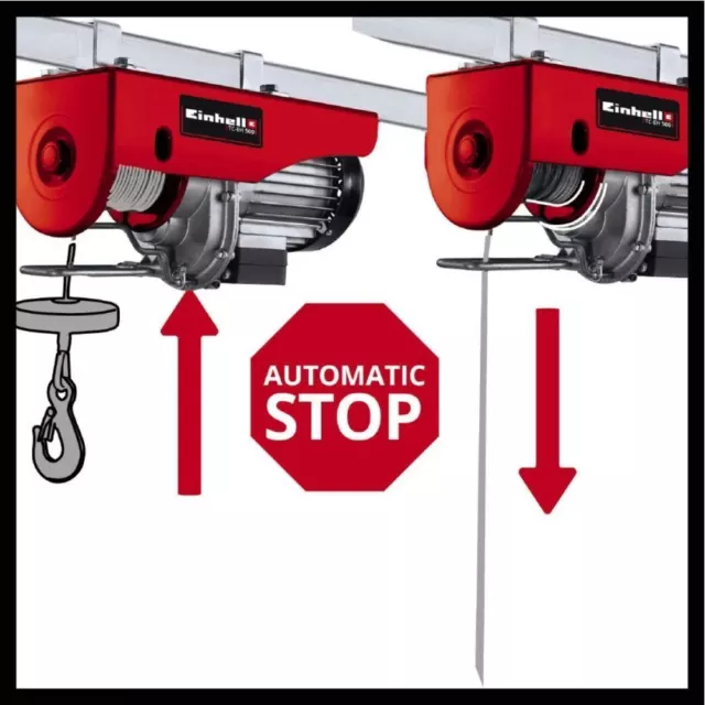 Einhell Tc-Eh 500 Seilhebezug Eléctrico Poder Adquisitivo Hasta 500KG 2