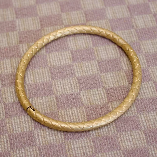 NEW 5mm 14K YELLOW GOLD ITALIAN MADE BANGLE BRACELET (9.6 grams)