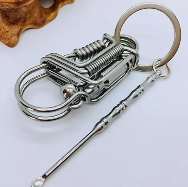 Handmade Wire Keychain Gift Creative Car DIY Key Chain Clip Hook for Men Women