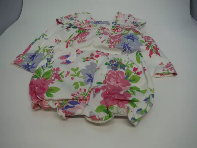 Hartstrings Infant Girls dress and bottoms pink/blue floral print 3-6 mos 3