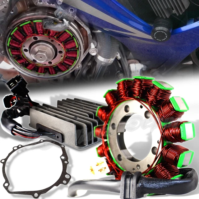 09-16 Gsxr 1000 K9/L1-L6 Magneto Coil Stator+Voltage Regulator Rectifier+Gasket