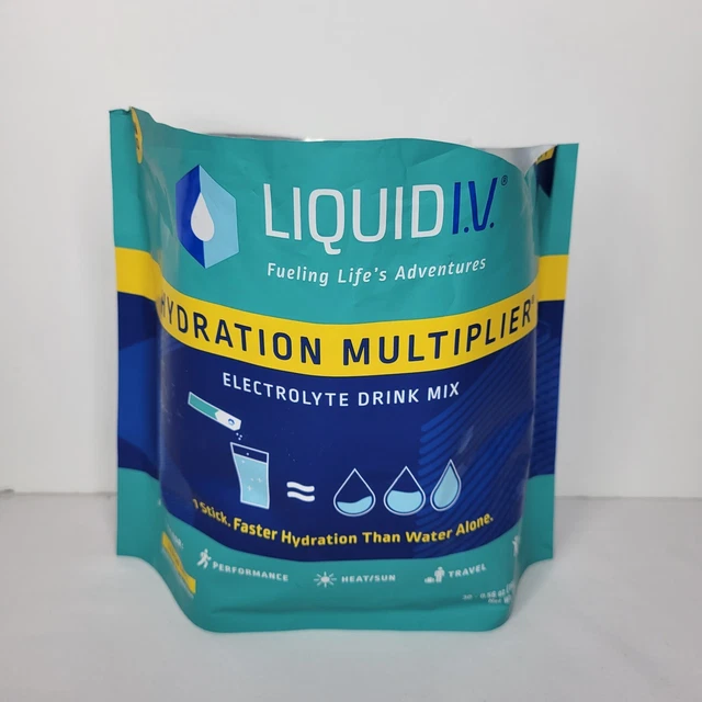 LIQUID IV HYDRATION Multiplier Electrolyte Drink Mix Lemon Lime Flavor