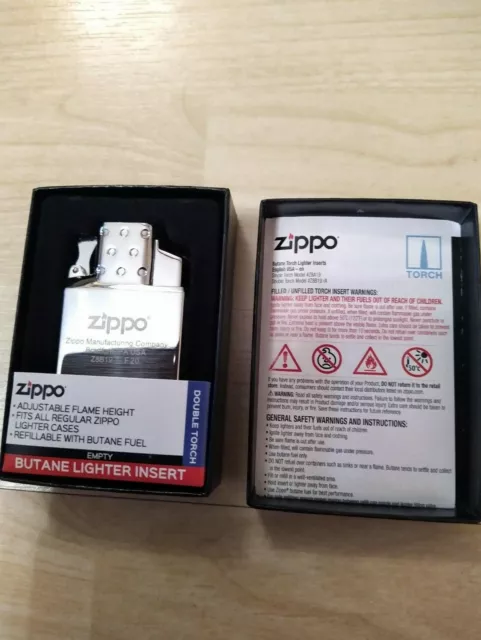 NEW Official Zippo Double Jet Flame Lighter Insert Goes inside Zippo Case