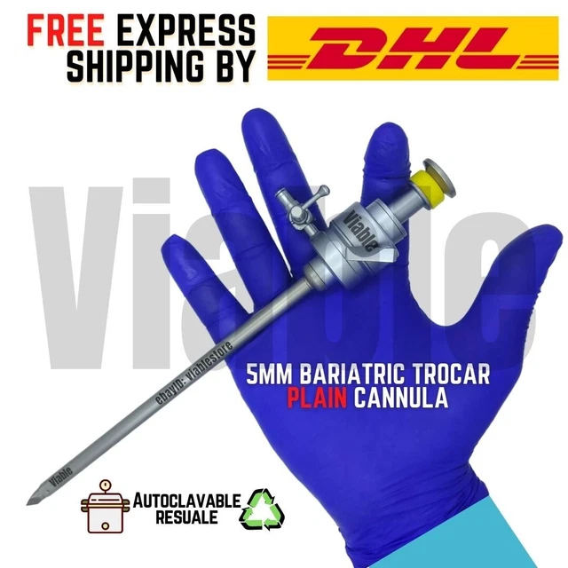 LAPAROSCOPIC 5MM BARIATRIC Trocar With Cannula Laparoscopy Surgical