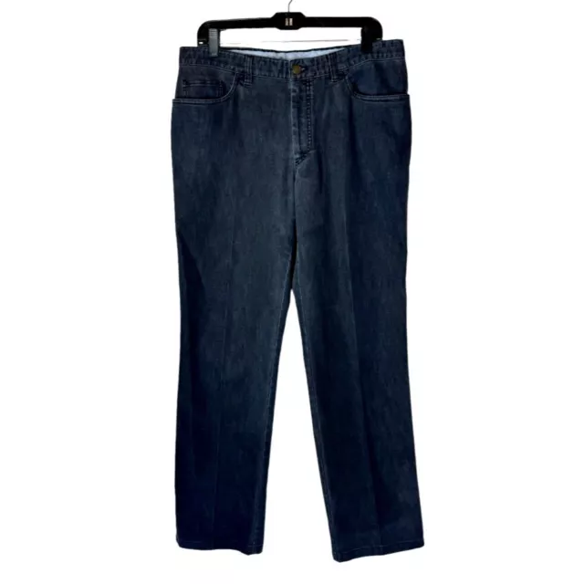 Brioni Black Cotton Blend 5 Pocket Marmolada Straight Leg Jeans Size 36 R