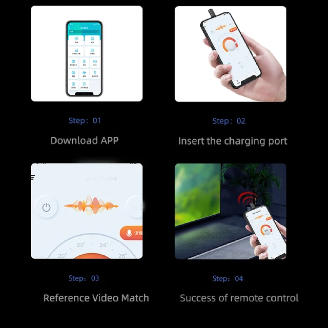 IR Phone Controller Adapter Type C Mini Smartphone IR Remote Control Universal