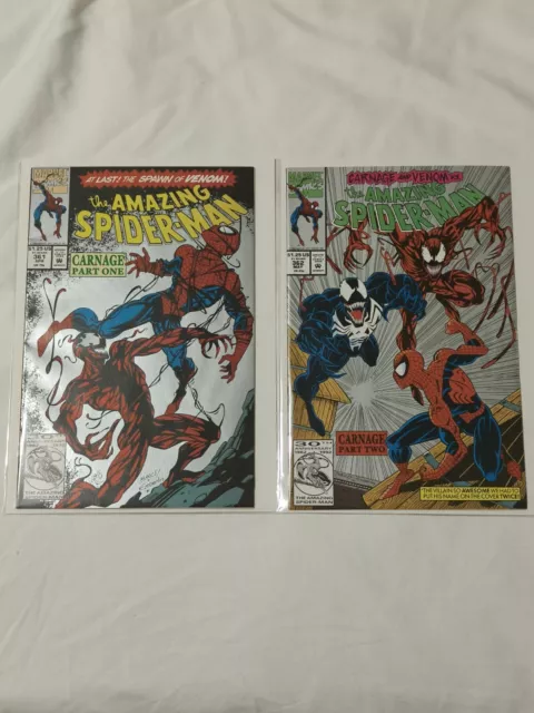 The Amazing Spider-Man #361 And 362 First Edition Second Printing 1992