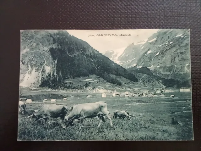 CPA, PRALOGNAN LA VANOISE (73), vue Générale, Vaches