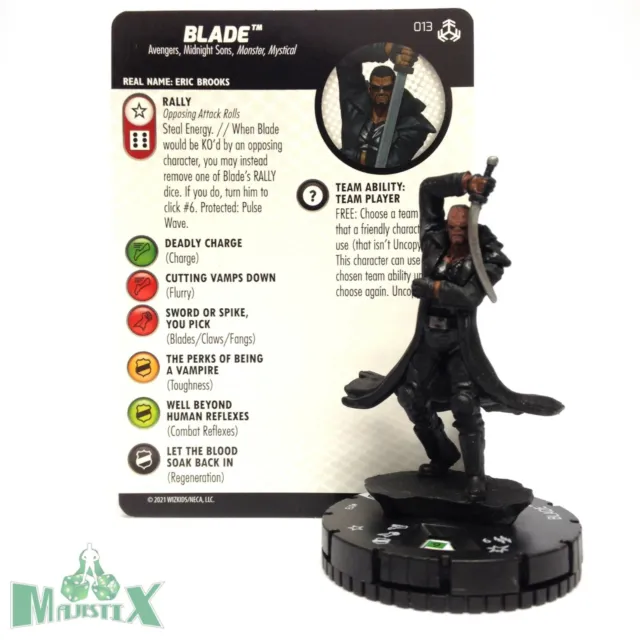 Heroclix Avengers War of the Realms set Blade #013 Common figure w/card!