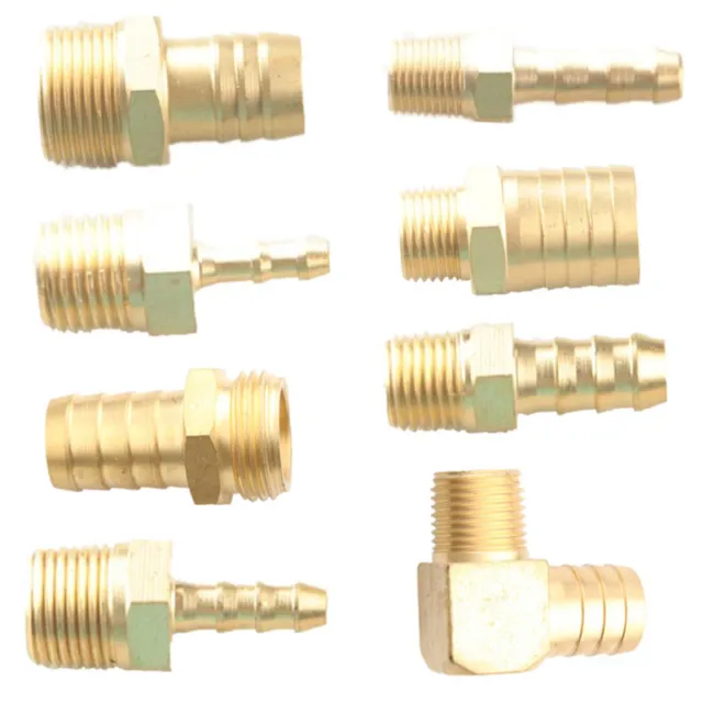 1" to 1" NPT/ 3/4" To 3/4"NPT Brass Male Hose Barb to NPT Pipe Male Thread Pitch