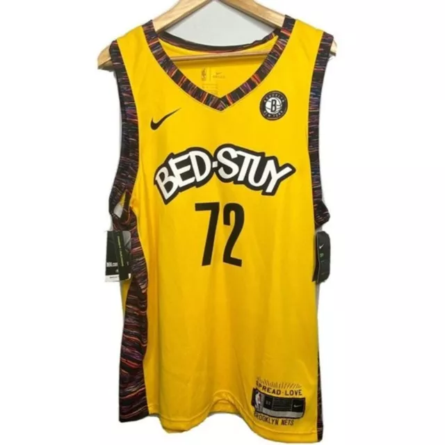 Nike Bed-Stuy Brooklyn Nets Kyrie Irving Biggie Smalls Mens Jersey Tee  Shirt NEW