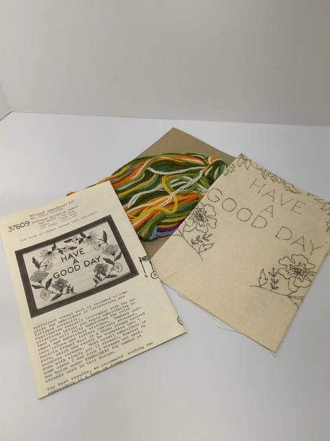 Kit de colección Bucilla Needlecraft 37609 tiene un buen día foto pedido por correo 1973
