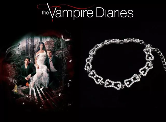 The Vampire Diaries: Caroline Forbes Silver Plated Cubic Zirconia Bracelet