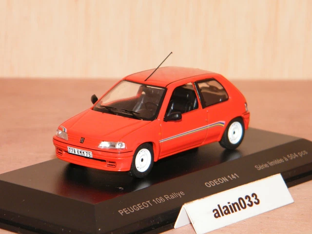 Peugeot 106 Rallye Ph.1 Noir 1/43 ODEON ODEON140